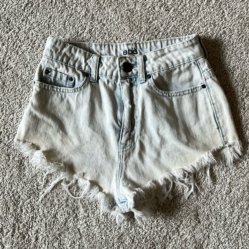 High rise Jean shorts